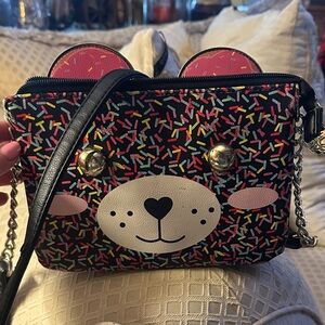 Colorful Bear Face Crossbody Bag